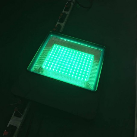 Flood Light 50W Groen in zwarte behuizing + bewegingsmelder