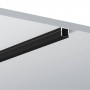 LED profiel 2m Aluminium zwart 17x15mm incl. milky PC cover