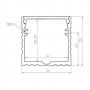 Aluminum LED Profile, PowerLine 35x35 for LED strips 3528, 5050, single & double Price/m
