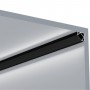 LED profiel 2m Aluminium 19x19mm zilver/zwart incl. PC cover