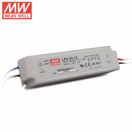 LED driver 35W Constant Voltage (CV) Output 12Vdc 5A